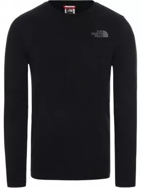 tricou cu maneci lungi pt. barbati The North Face M L/S Easy Tee negru 1