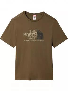 tricou cu maneci scurte pt. barbati The North Face M S/S Rust 2 Tee oliv 1