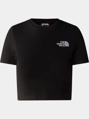 crop top pt. femei The North Face W Ss Essential Cropped Slim Tee negru 1