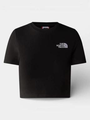 crop top pt. femei The North Face W Essential Cropped Slim Short Sleeve Te negru 1