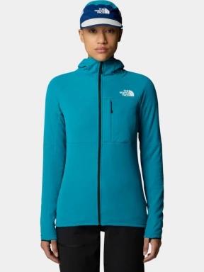 pulover polar pt. femei The North Face W Summit Futurefleece Fz Hoodie verde 1