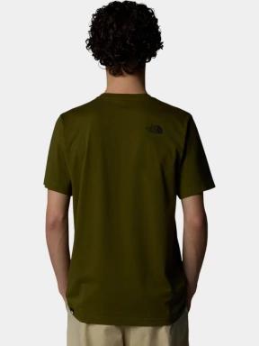 tricou cu maneci scurte pt. barbati The North Face M S/S Simple Dome Tee oliv 3