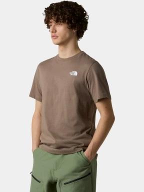 tricou cu maneci scurte pt. barbati The North Face M Ss Box Nse Tee maro 1