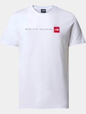 tricou cu maneci scurte pt. barbati The North Face M Ss Never Stop Exploring Tee alb 1