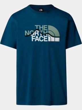 tricou cu maneci scurte pt. barbati The North Face M Ss Mountain Line Tee albastru 1