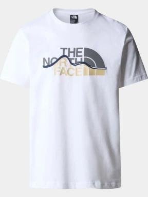tricou cu maneci scurte pt. barbati The North Face M Ss Mountain Line Tee alb 1