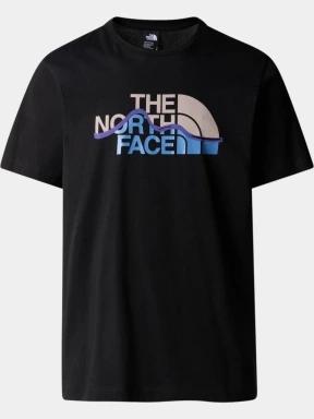 tricou cu maneci scurte pt. barbati The North Face M Ss Mountain Line Tee negru 1