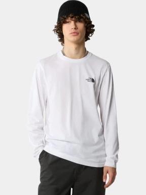 tricou cu maneci lungi pt. barbati The North Face M L/S Simple Dome Tee alb 1
