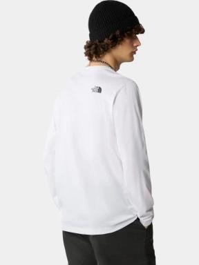 tricou cu maneci lungi pt. barbati The North Face M L/S Simple Dome Tee alb 3