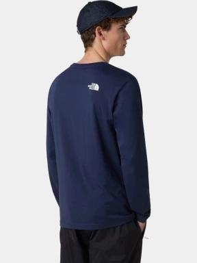tricou cu maneci lungi pt. barbati The North Face M L/S Simple Dome Tee albastru inchis 3