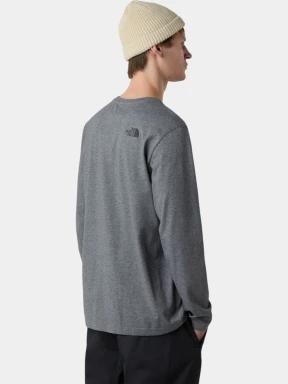 tricou cu maneci lungi pt. barbati The North Face M L/S Simple Dome Tee gri 3