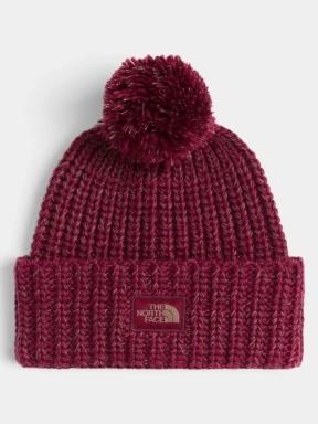 caciula cu mot The North Face Cozy Chunky Cabin Beanie bordo 1