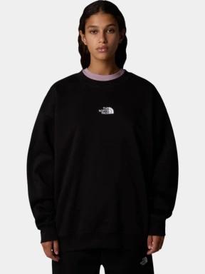 pulover pt. femei The North Face W Essential Oversize Crew negru 1