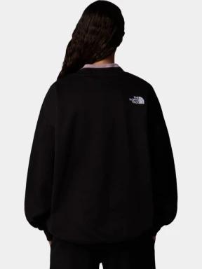 pulover pt. femei The North Face W Essential Oversize Crew negru 3