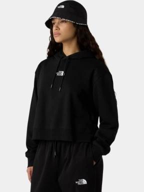 pulover cu gluga pt. femei The North Face W Essential Crop Hoodie negru 1