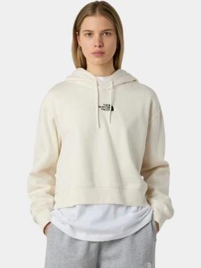 pulover cu gluga pt. femei The North Face W Essential Crop Hoodie alb 1