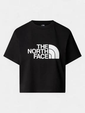 crop top pt. femei The North Face W S/S Easy Relaxed Cropped Tee negru 1