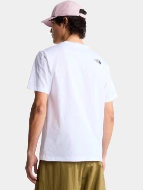 tricou cu maneci scurte pt. barbati The North Face M Evolution Half Dome Regular Short Slee alb 3