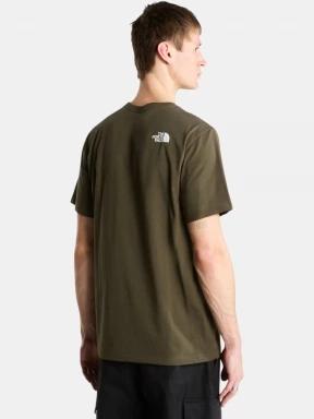 tricou cu maneci scurte pt. barbati The North Face M Evolution Half Dome Regular Short Slee verde inchis 3