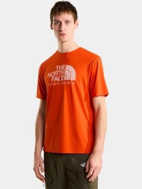tricou pentru sport, cu maneci scurte pt. barbati The North Face M 24/7 S/S Tee Logo Graphic Reg portocaliu 3