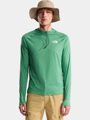 tricou cu maneci lungi, pentru sport pt. barbati The North Face M Sunriser Hoodie verde 1