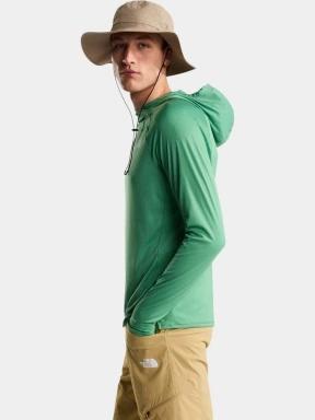 tricou cu maneci lungi, pentru sport pt. barbati The North Face M Sunriser Hoodie verde 3