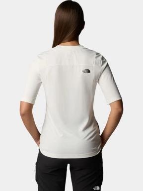 tricou pentru sport, cu maneci scurte pt. femei The North Face W S/S Lightrange Tee alb 3