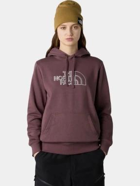 pulover cu gluga pt. femei The North Face W Drew Peak Light Hoodie maro 1