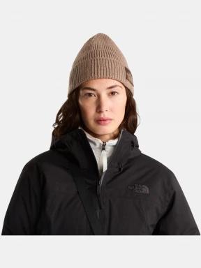 caciula tricotata The North Face Tnf Logo Box Cuffed Beanie maro 1