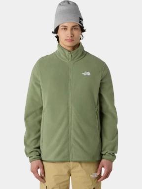 pulover polar pt. barbati The North Face M Glacier Fleece Jacket verde 1