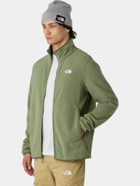 pulover polar pt. barbati The North Face M Glacier Fleece Jacket verde 3