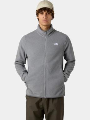 pulover polar pt. barbati The North Face M Glacier Fleece Jacket gri 1
