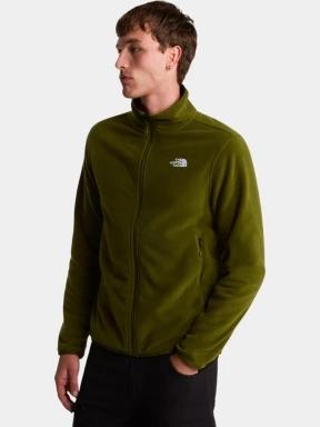 pulover polar pt. barbati The North Face M Glacier Fleece Jacket oliv 1