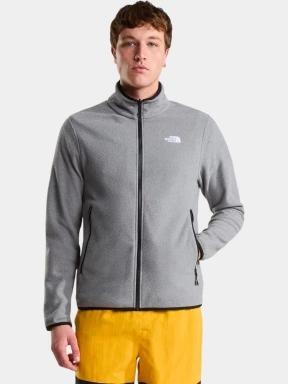 pulover polar pt. barbati The North Face M Glacier Fleece Jacket gri 1