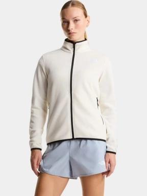 pulover polar pt. femei The North Face W Glacier Fleece Jacket alb 1