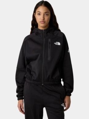 pulover cu gluga pt. femei The North Face W Mountain Athletics Fleece Full Zip Jac negru 1