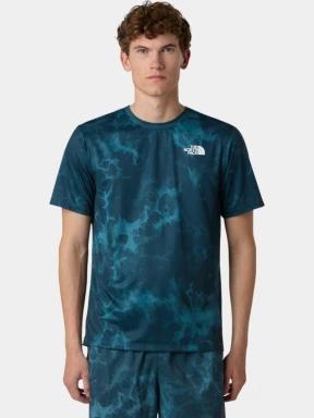 tricou pentru sport, cu maneci scurte pt. barbati The North Face M 24/7 Short Sleeves Regular Tee-Print albastru 1