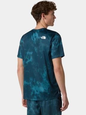 tricou pentru sport, cu maneci scurte pt. barbati The North Face M 24/7 Short Sleeves Regular Tee-Print albastru 3