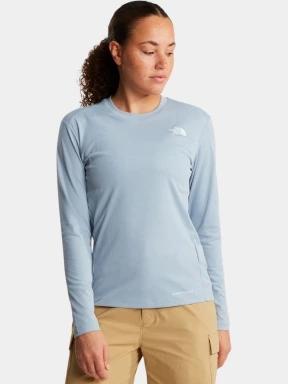 tricou cu maneci lungi, pentru sport pt. femei The North Face W Shadow Long Sleeve T-Shirt albastru deschis 1