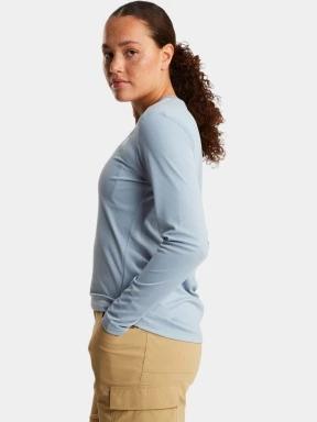 tricou cu maneci lungi, pentru sport pt. femei The North Face W Shadow Long Sleeve T-Shirt albastru deschis 3