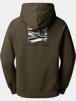 pulover cu gluga pt. barbati The North Face M Box Nse Edge Of Light Infill Raglan Ho verde 3