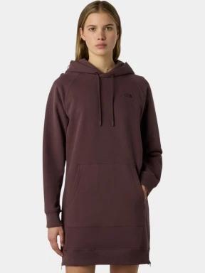 rochie pulover pt. femei The North Face W Relaxed Hooded Dress bordo 1