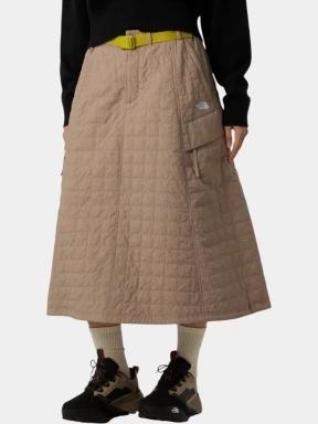 fusta midi pt. femei The North Face W Quilted Volume Skirt - Ap maro 1