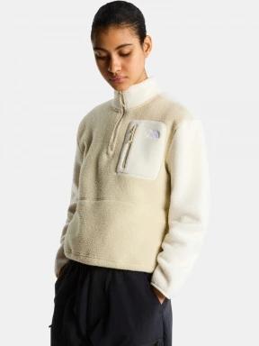 pulover polar pt. femei The North Face W Yumiori 1/4 Zip nisip 1