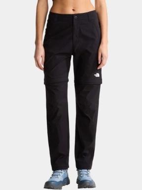 pantaloni de drumetie pt. femei The North Face W Exploration Reg Straight Convertible P negru 1