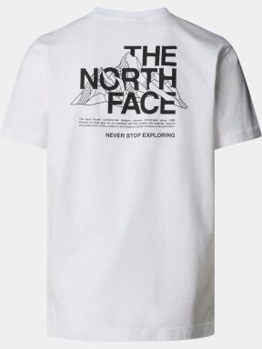 tricou cu maneci scurte pt. barbati The North Face M Mountain Sketch Ss Tee alb 3