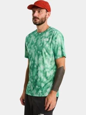 tricou pentru sport, cu maneci scurte pt. barbati The North Face M 24/7 Short Sleeve T-Shirt Reg-Print verde 1