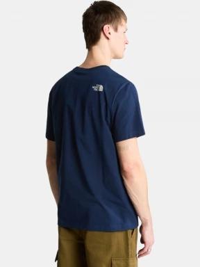 tricou cu maneci scurte pt. barbati The North Face M Mountain Line Regular Short Sleeve Tee albastru inchis 3
