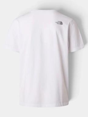 tricou cu maneci scurte pt. barbati The North Face M Mountain Line Regular Short Sleeve Tee alb 3