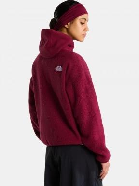 pulover polar pt. femei The North Face W Cragmont Snap Front Fleece Jacket bordo 3